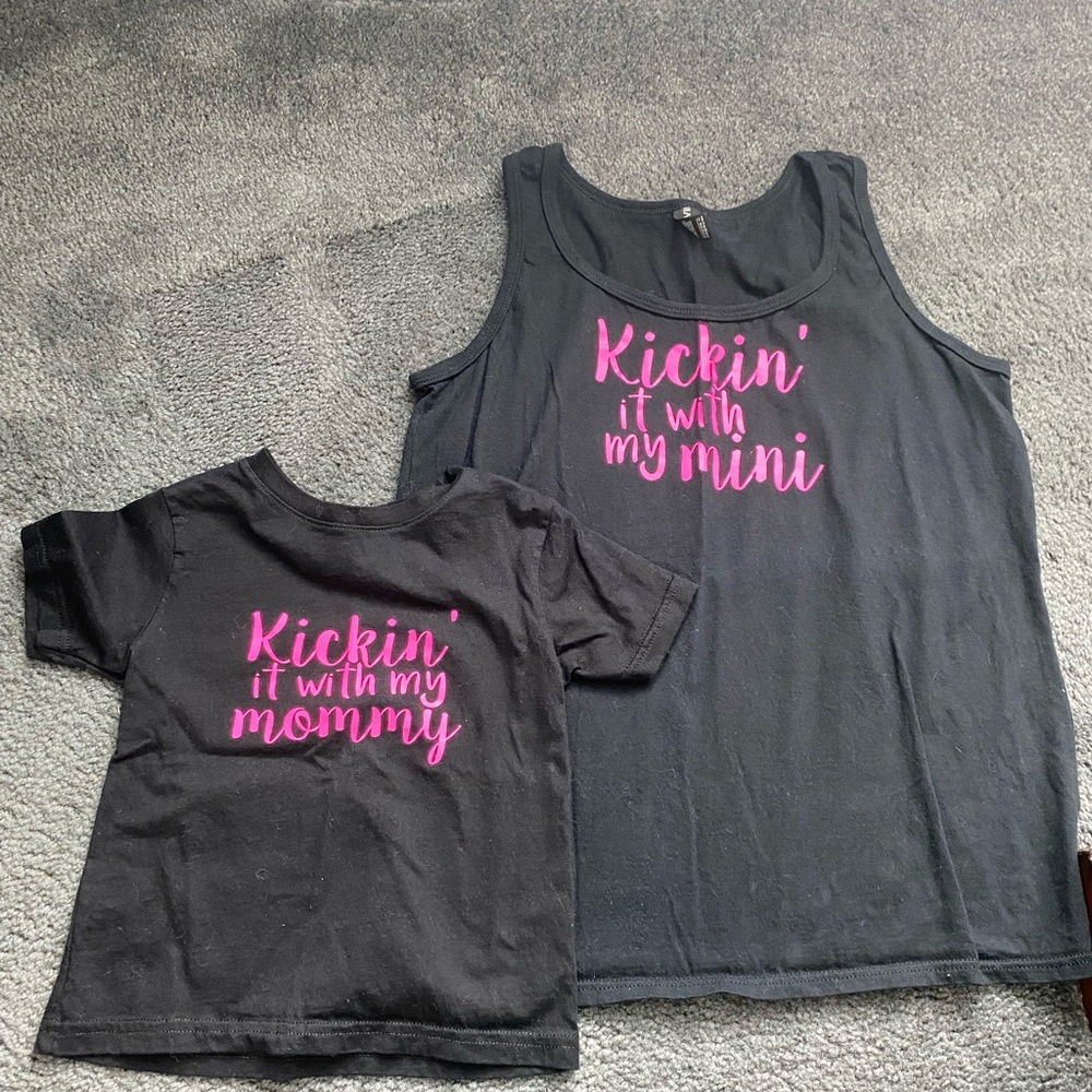 Kickin it with my momma mini Mommy and me set